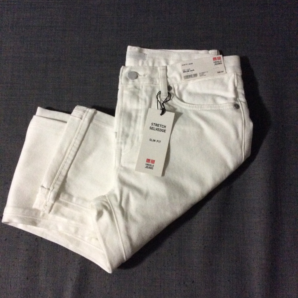 Uniqlo Stretch Selvedge Slim Fit Straight Jeans